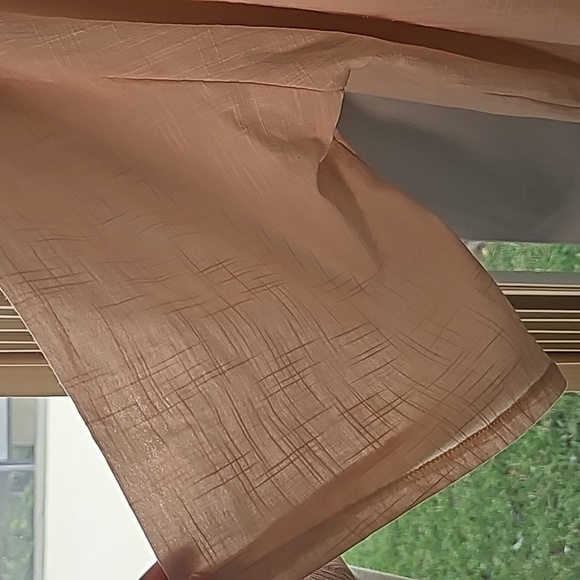 O-newe women's 4XL cream color top linen blend. Bathing‎ 3/4 sleeves. - Picture 3 of 6